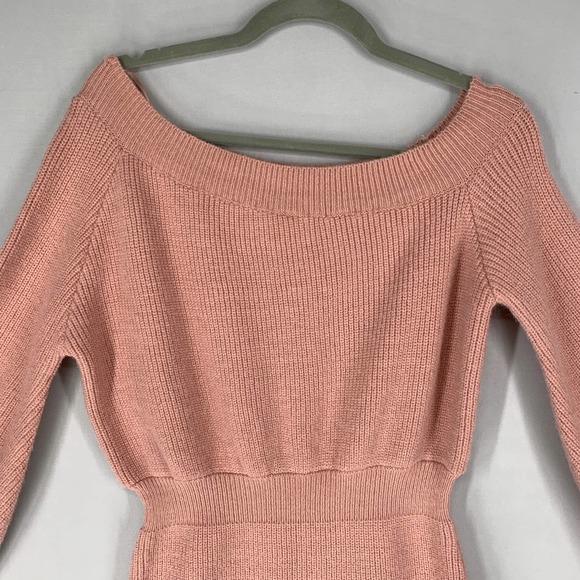 Line and Dot Women Sweater Dress Midi Barbiecore - Picture 3 of 14